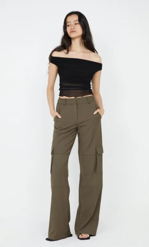 PIA OFF SHOULDER TOP - BLACK made by bec + bridge