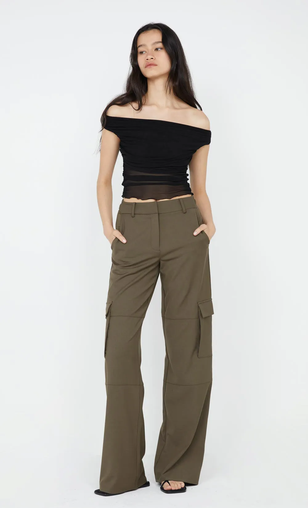 PIA OFF SHOULDER TOP - BLACK sold by bec + bridge