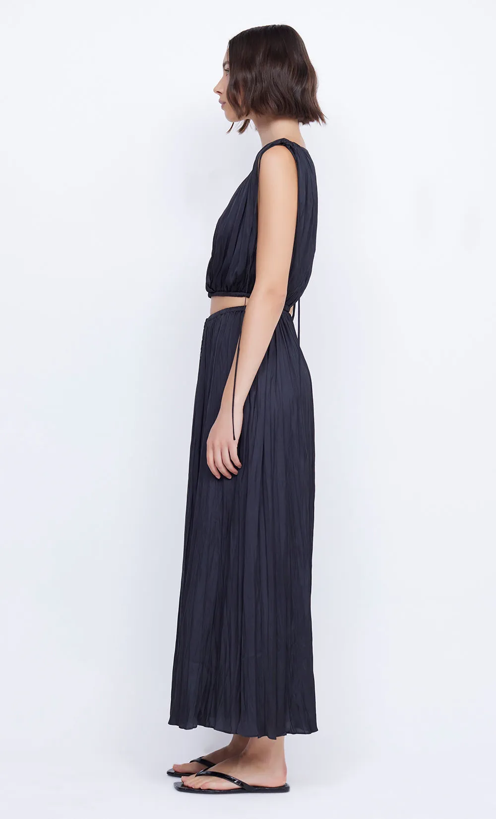 LOUANN PLEATED SKIRT - BLACK sold by bec + bridge product image thumbnail 3