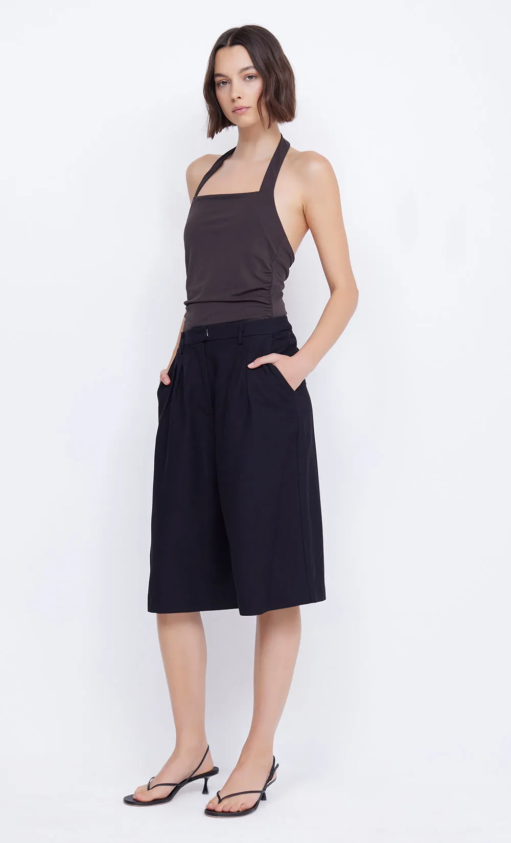 BLANCHE HALTER TOP - ESPRESSO sold by bec + bridge product image thumbnail 4