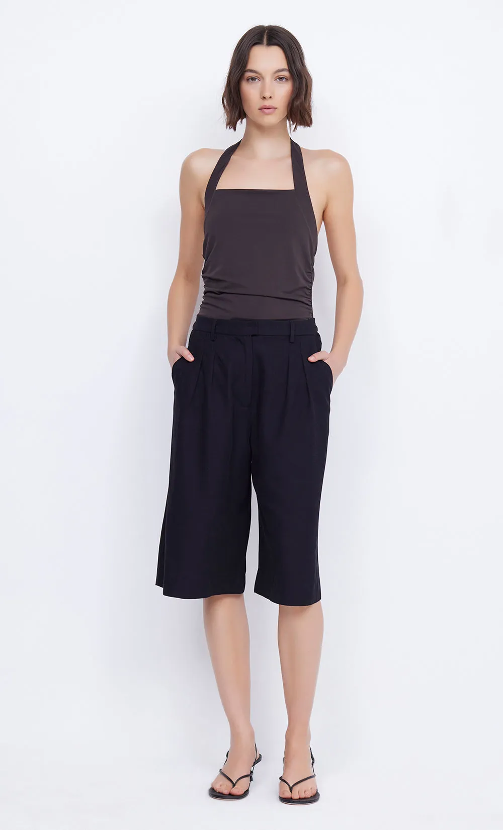 BLANCHE HALTER TOP - ESPRESSO sold by bec + bridge product image thumbnail 2
