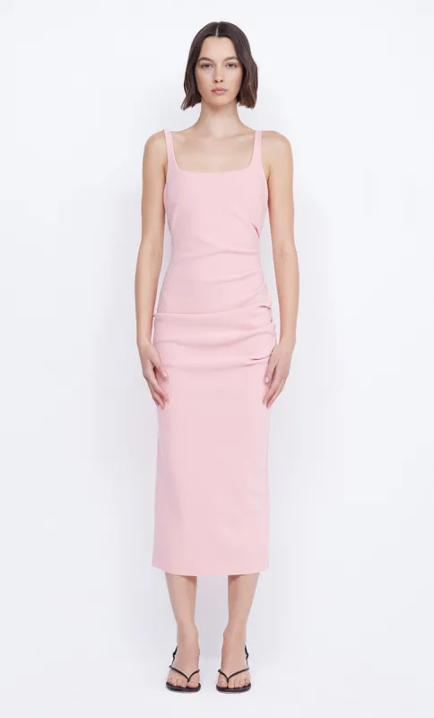 KARINA TUCK MIDI DRESS - GUAVA sold by bec + bridge