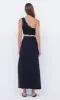 TALLULAH MAXI SKIRT - BLACK/BLACK sold by bec + bridge