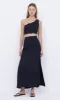 TALLULAH MAXI SKIRT - BLACK/BLACK sold by bec + bridge