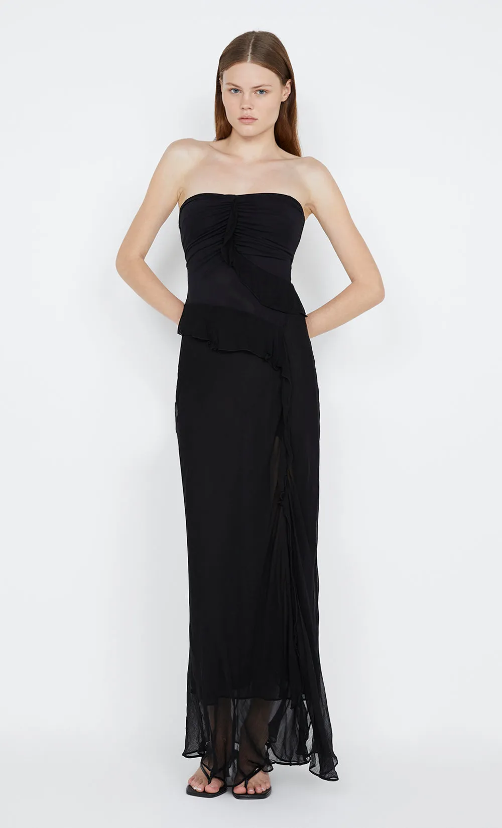MARESCA STRAPLESS DRESS - BLACK sold by bec + bridge