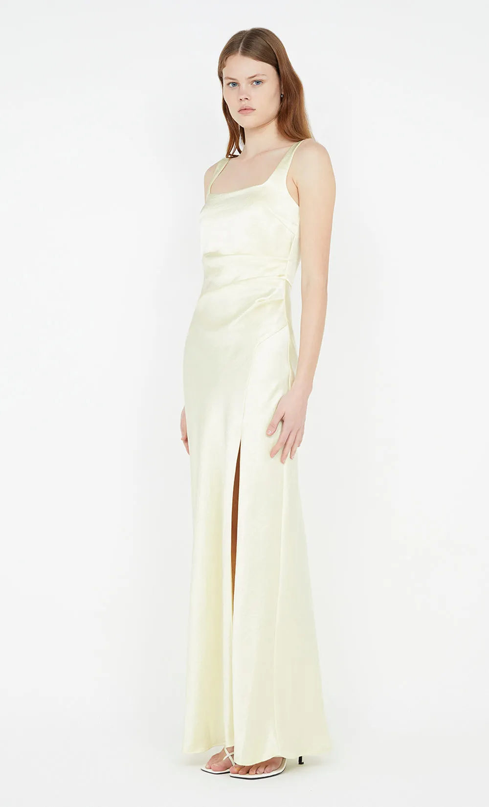 THE DREAMER SQUARE NECK DRESS - ICE YELLOW sold by bec + bridge product image thumbnail 4