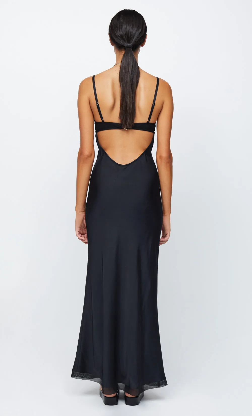 JOELLE MAXI DRESS - BLACK/BLACK sold by bec + bridge product image thumbnail 2
