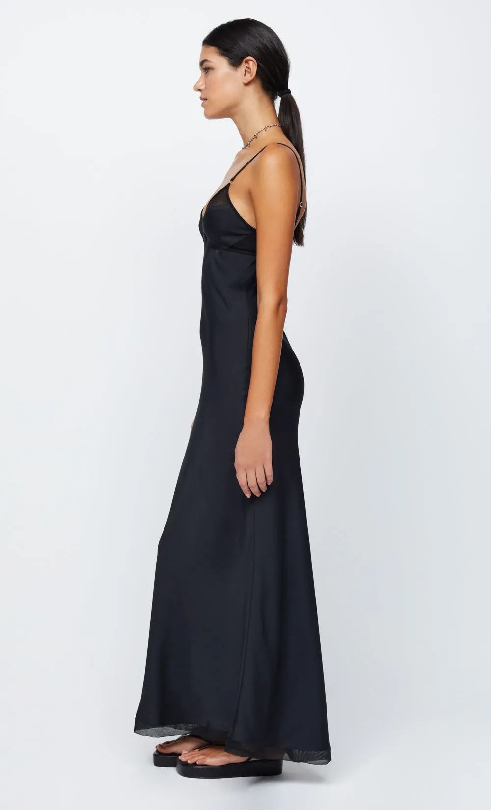 JOELLE MAXI DRESS - BLACK/BLACK sold by bec + bridge product image thumbnail 4