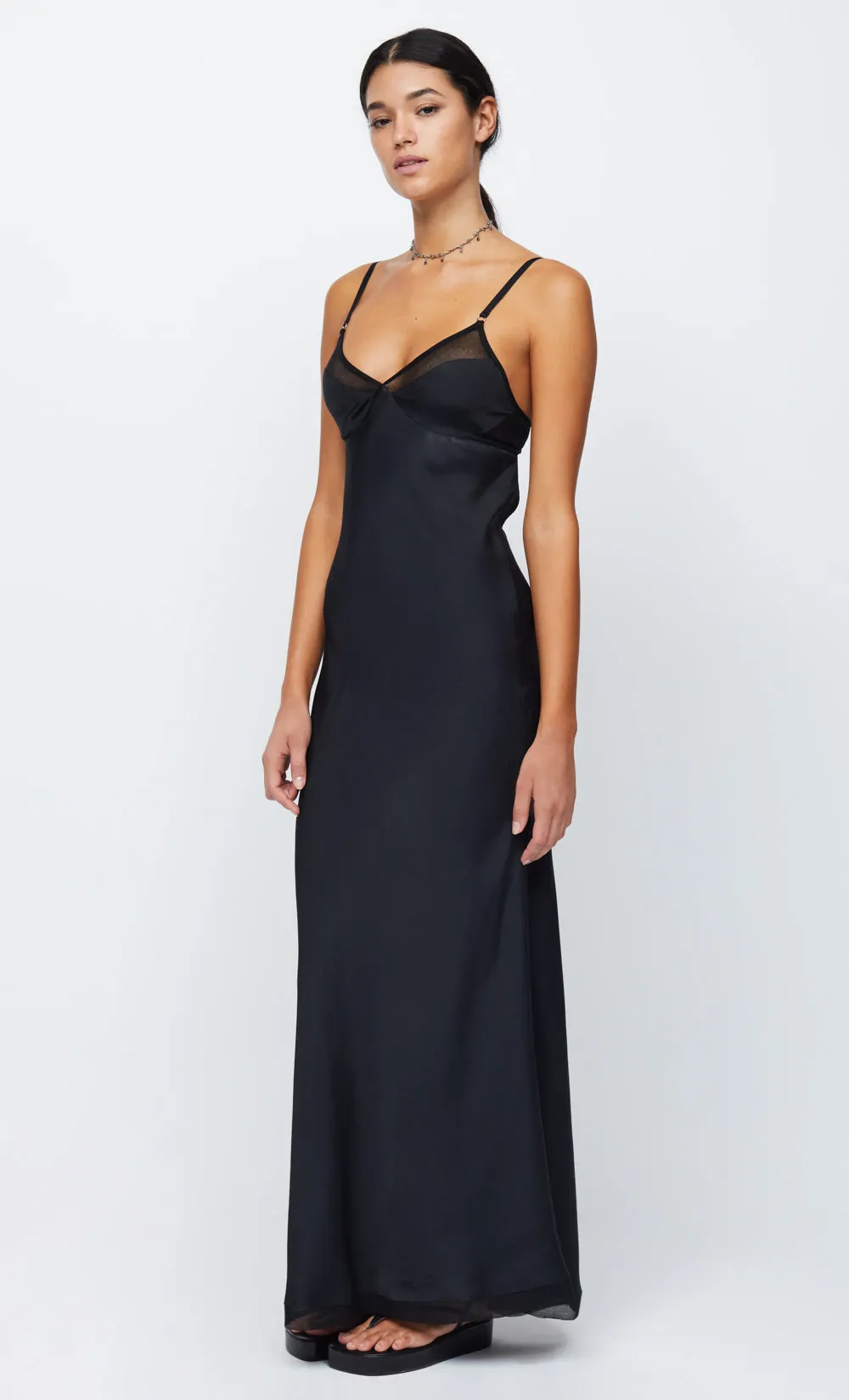 JOELLE MAXI DRESS - BLACK/BLACK sold by bec + bridge product image thumbnail 3