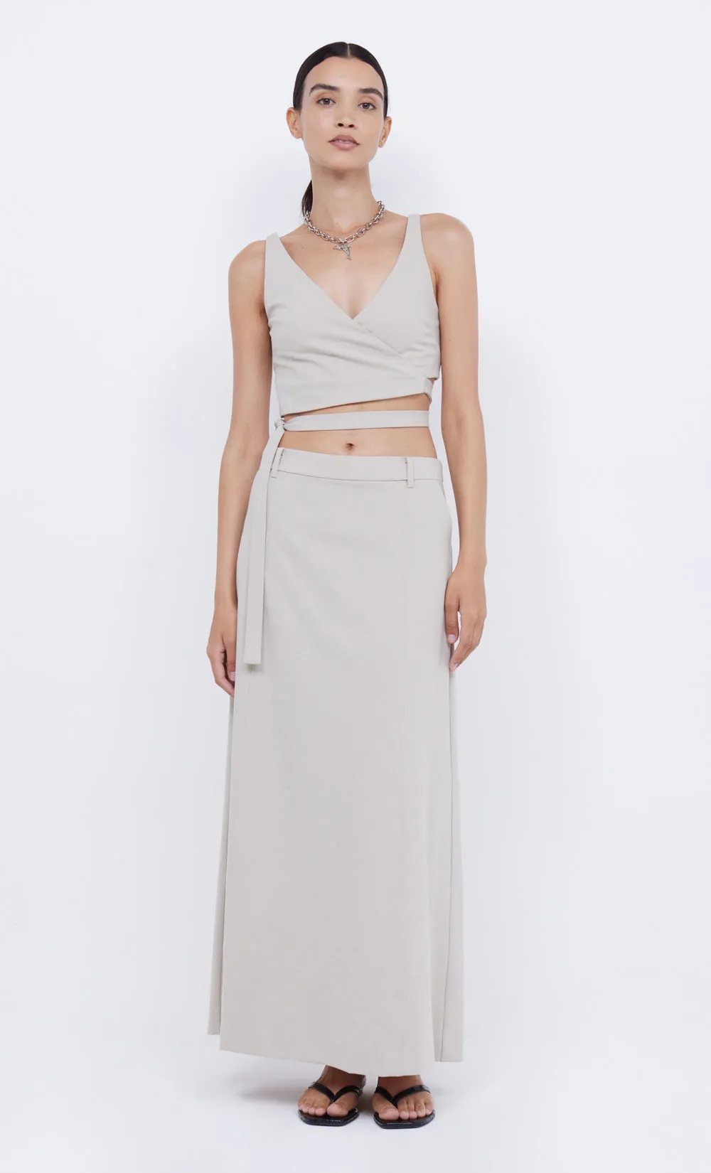 HALLIE MAXI SKIRT - CEMENT sold by bec + bridge product image thumbnail 2