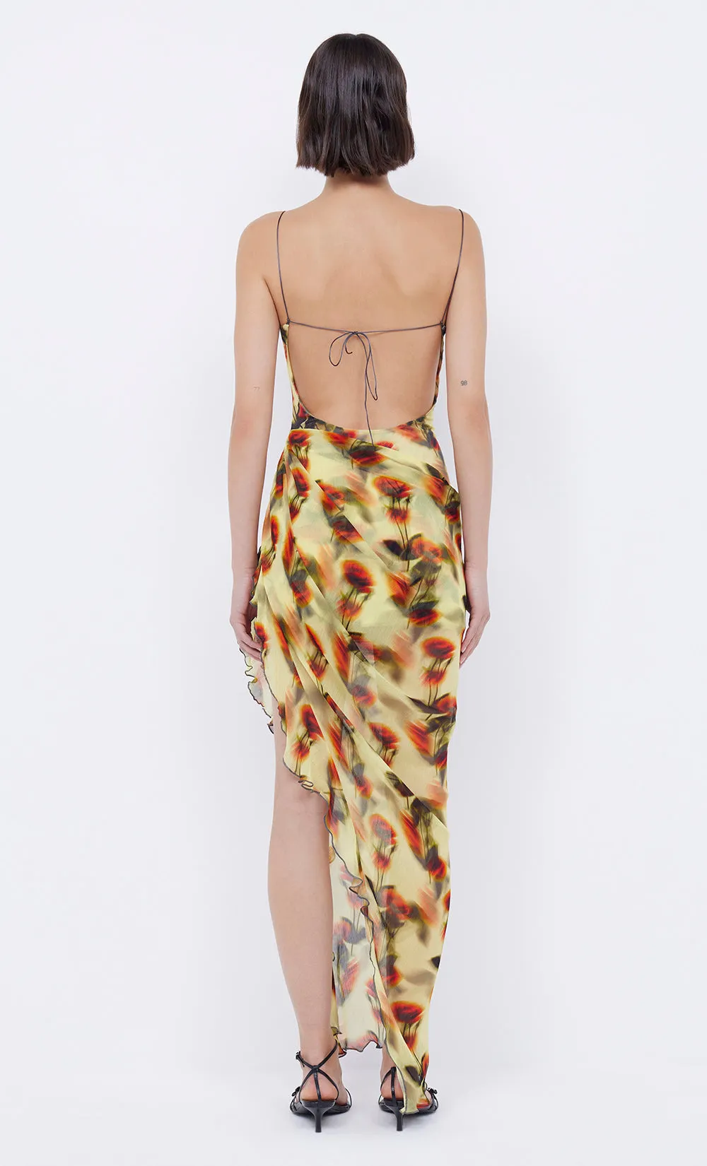 FIORE ASYM MAXI DRESS - CITRUS ROSE sold by bec + bridge product image thumbnail 2