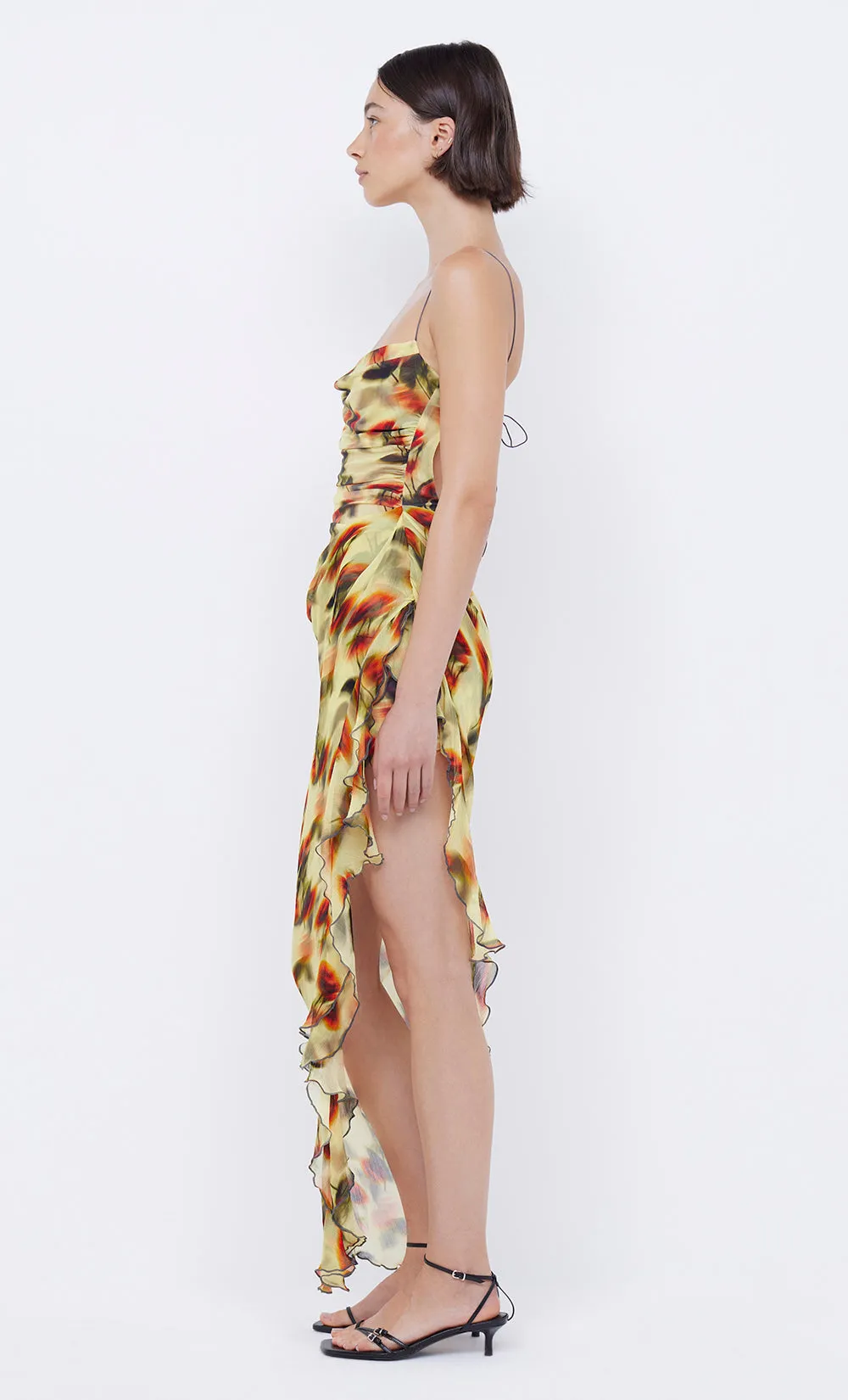 FIORE ASYM MAXI DRESS - CITRUS ROSE sold by bec + bridge product image thumbnail 4