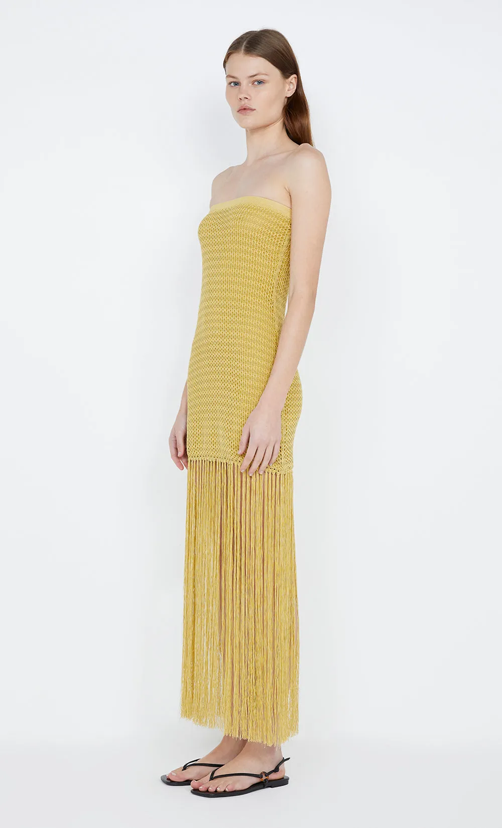CALISTA STRAPLESS DRESS - CITRUS sold by bec + bridge product image thumbnail 3