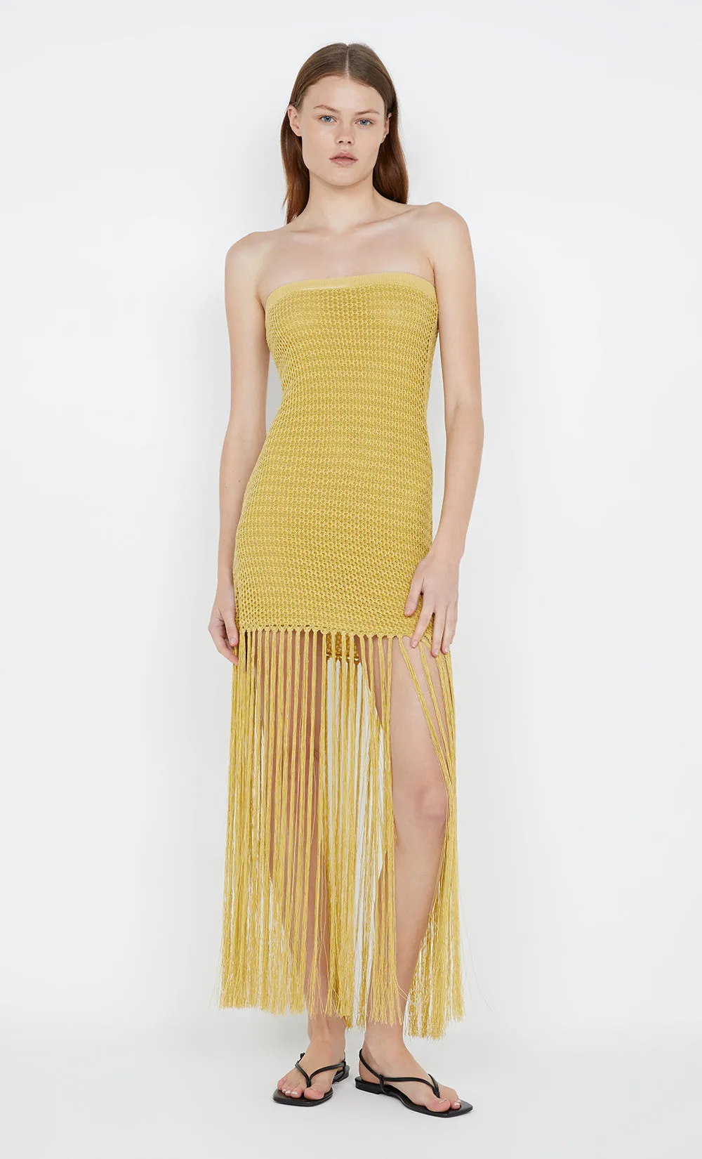 CALISTA STRAPLESS DRESS - CITRUS sold by bec + bridge product image thumbnail 5