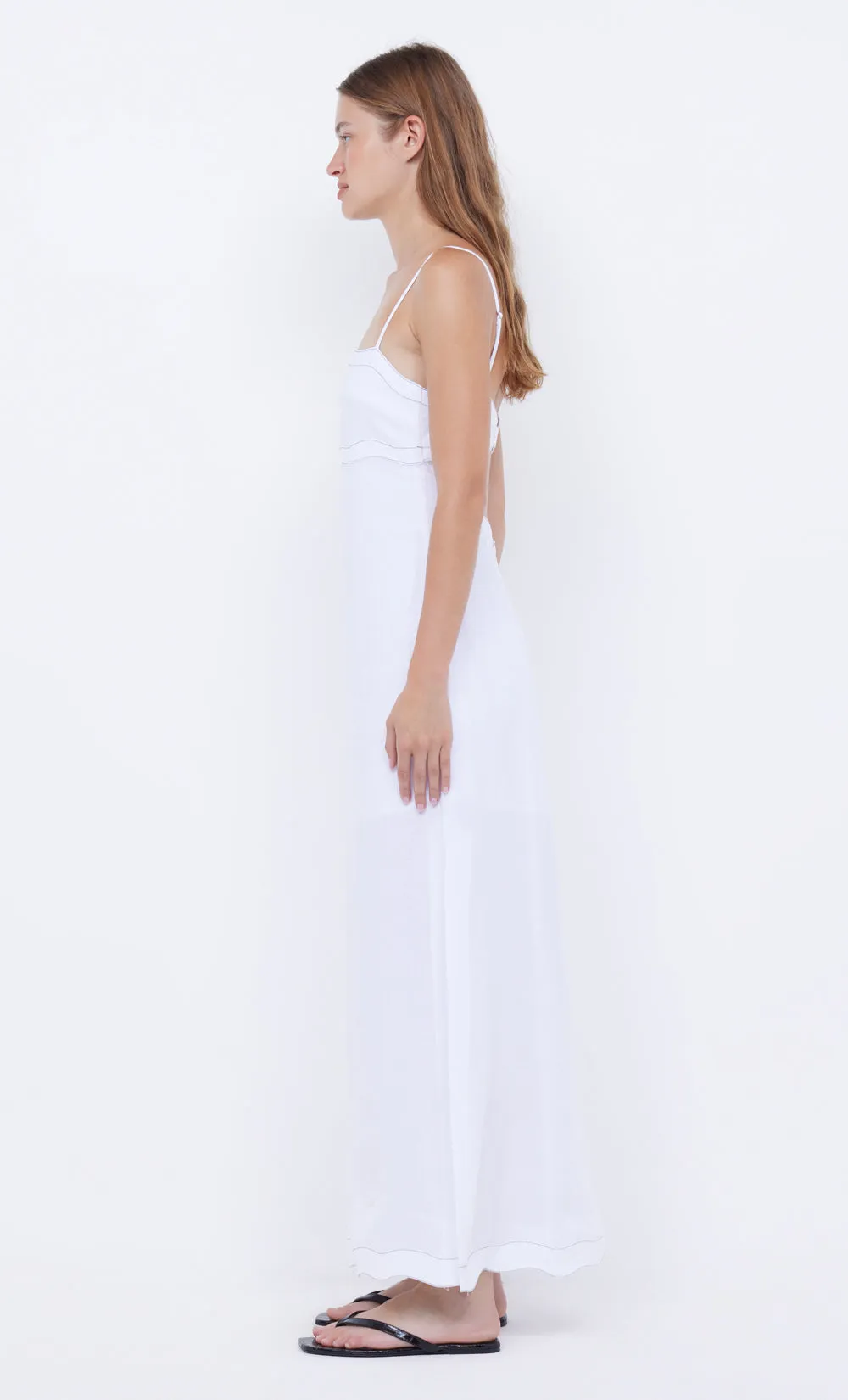 TALLULAH MAXI DRESS - WHITE sold by bec + bridge product image thumbnail 4
