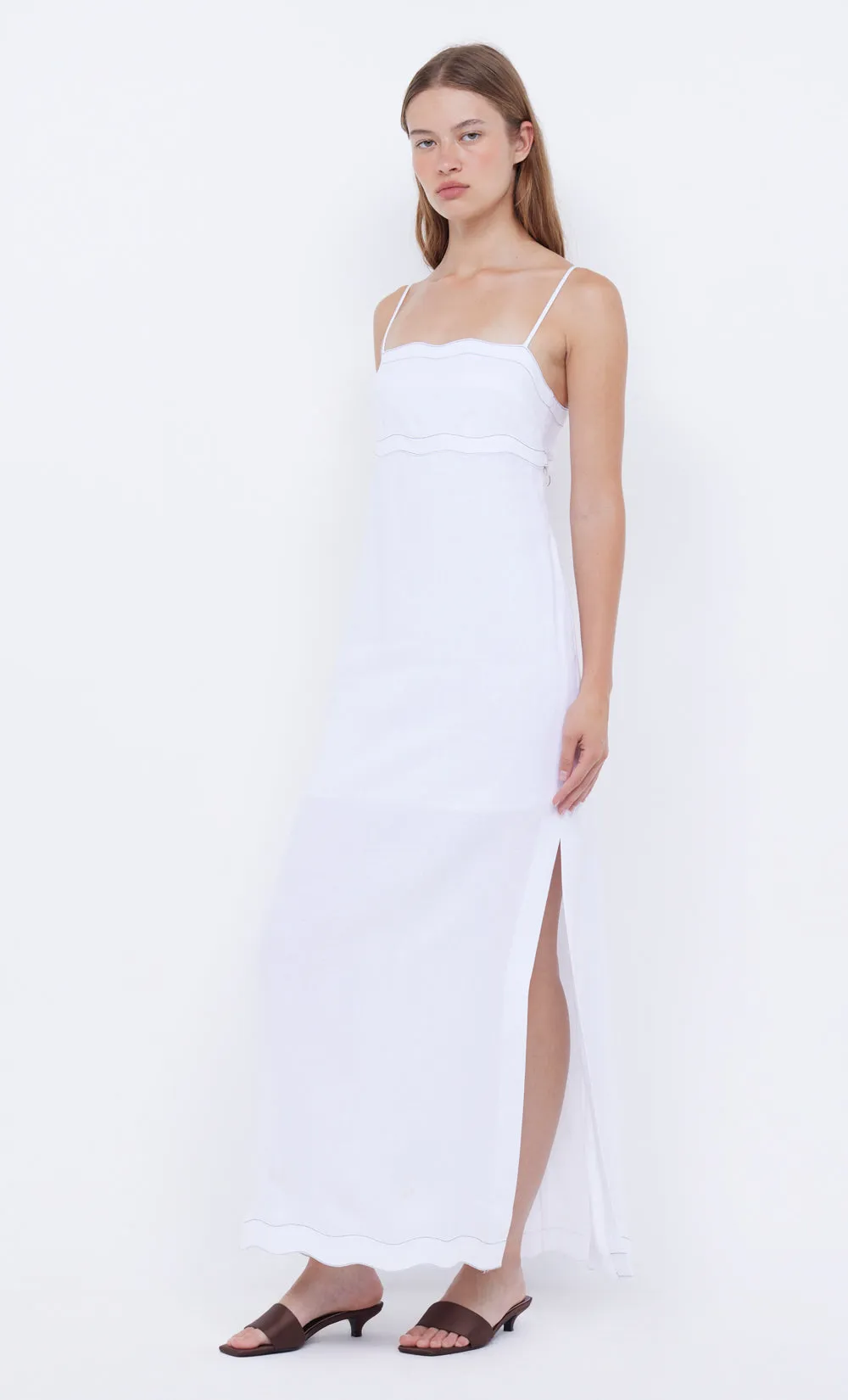 TALLULAH MAXI DRESS - WHITE sold by bec + bridge product image thumbnail 3