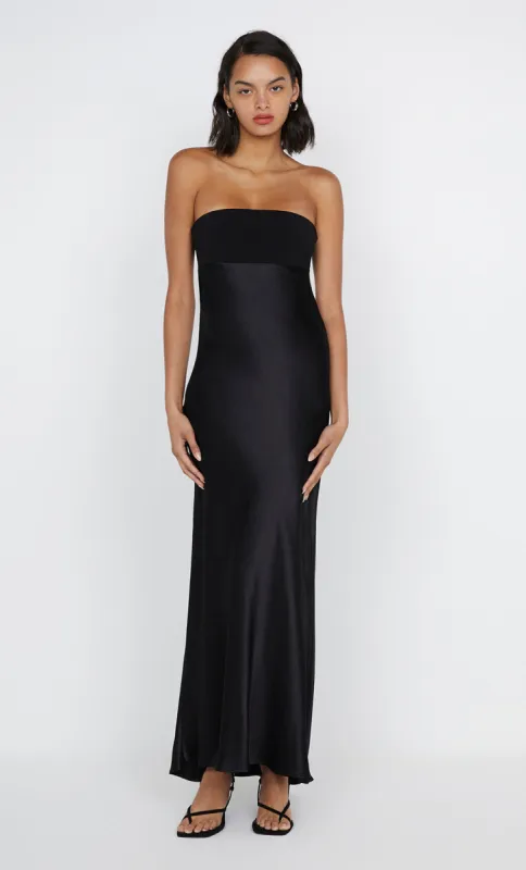 ZARI STRAPLESS DRESS - BLACK sold by bec + bridge