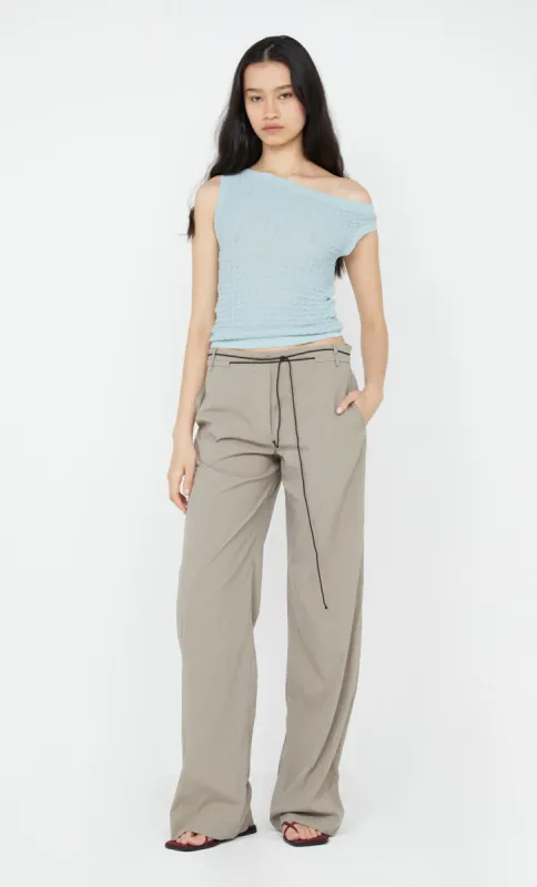 ZELDA KNIT ASYM TOP - DUCK EGG sold by bec + bridge