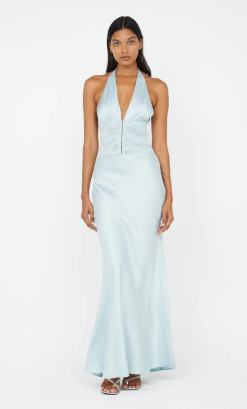 AKARI HALTER DRESS - CLOUD BLUE sold by bec + bridge