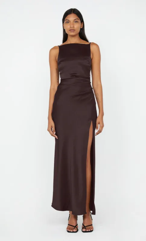 THE DREAMER MAXI DRESS - DARK CHOCOLATE sold by bec + bridge