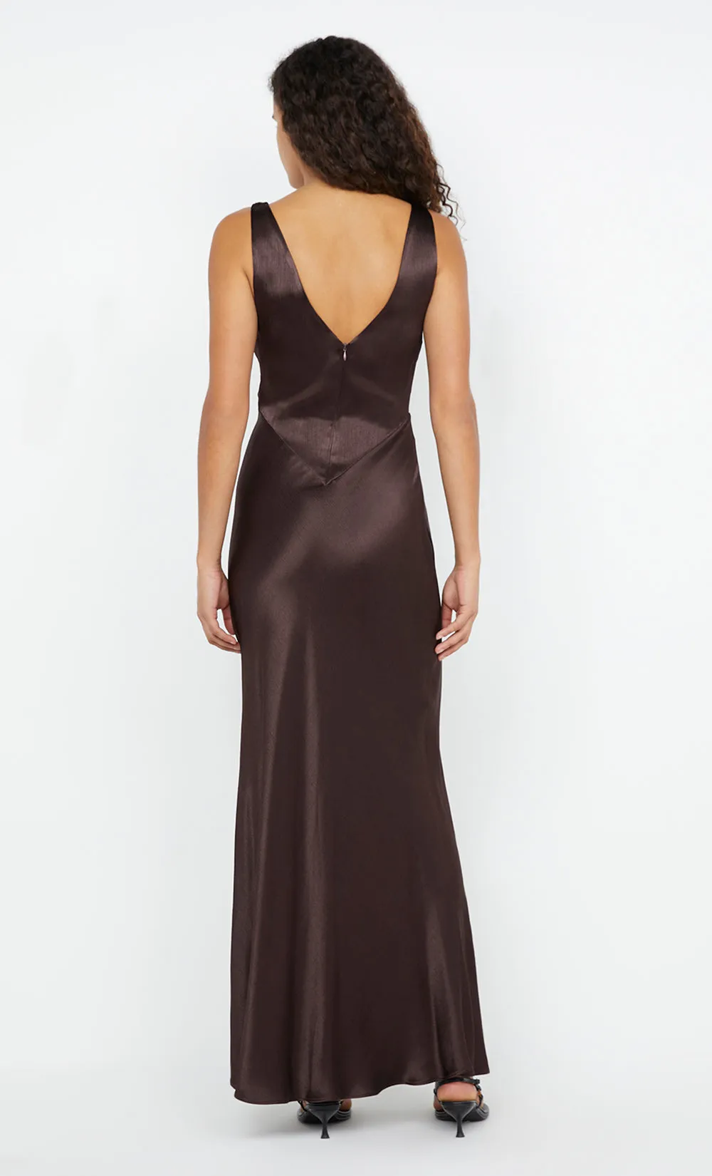 MOON DANCE VERONA DRESS - DARK CHOCOLATE sold by bec + bridge product image thumbnail 2