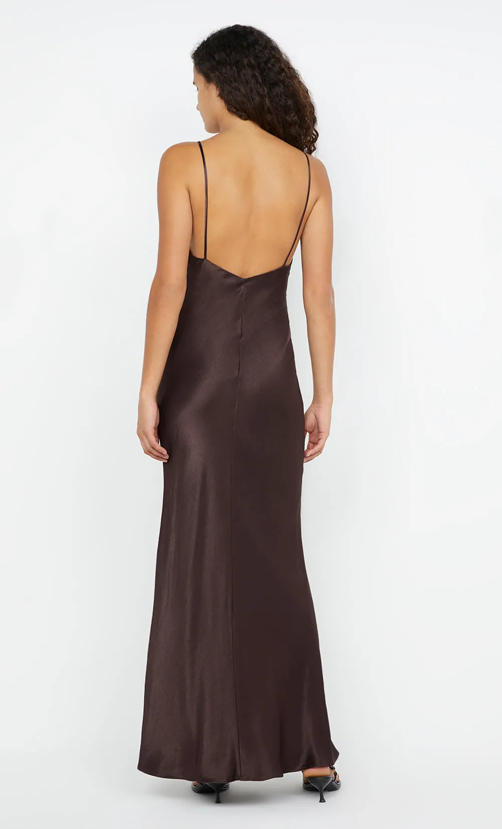 MOON DANCE V MAXI DRESS - DARK CHOCOLATE sold by bec + bridge product image thumbnail 2