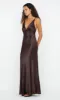 MOON DANCE V MAXI DRESS - DARK CHOCOLATE sold by bec + bridge