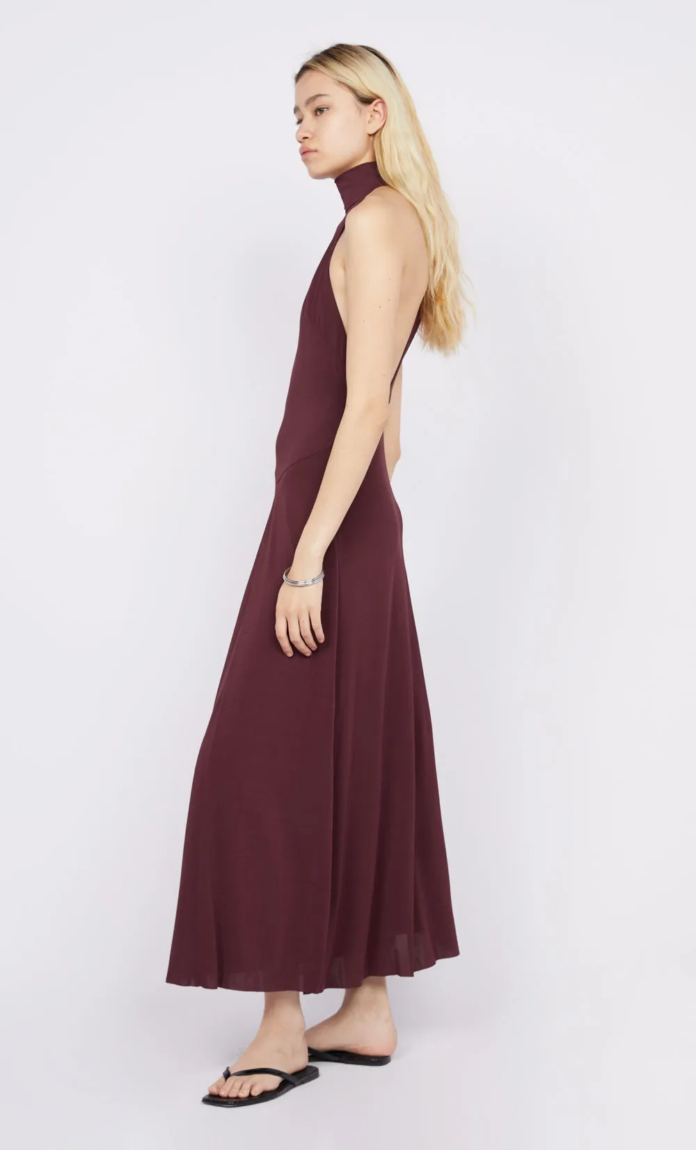 CASSIAN RACER DRESS - DEEP PLUM sold by bec + bridge product image thumbnail 4
