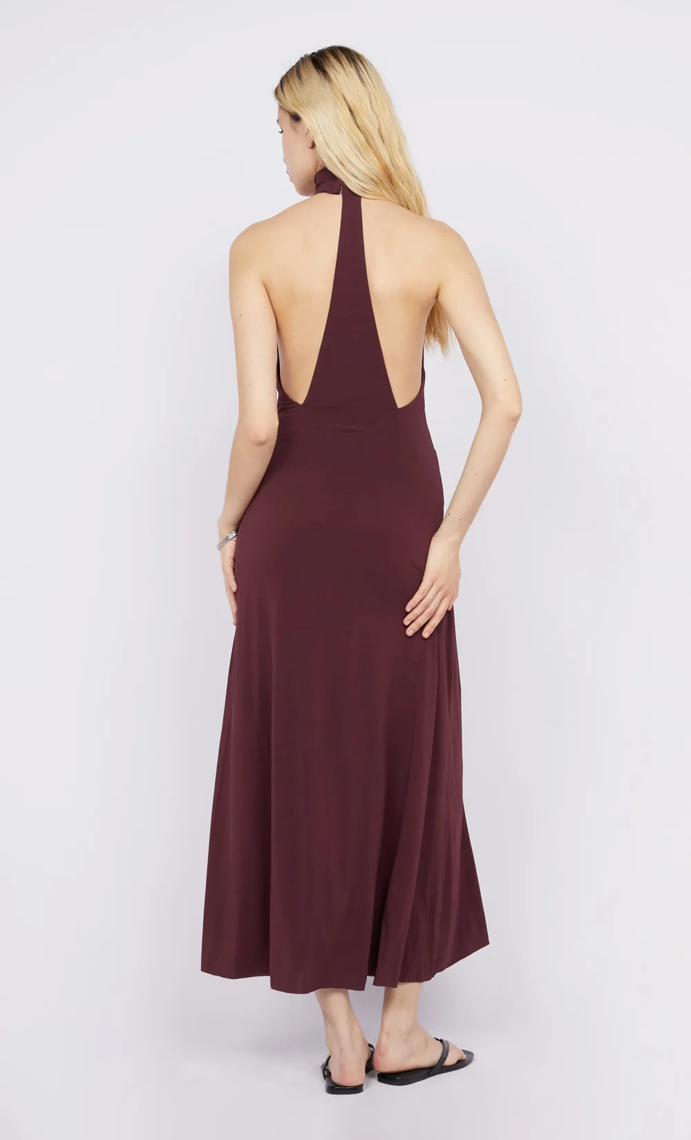 CASSIAN RACER DRESS - DEEP PLUM sold by bec + bridge product image thumbnail 5
