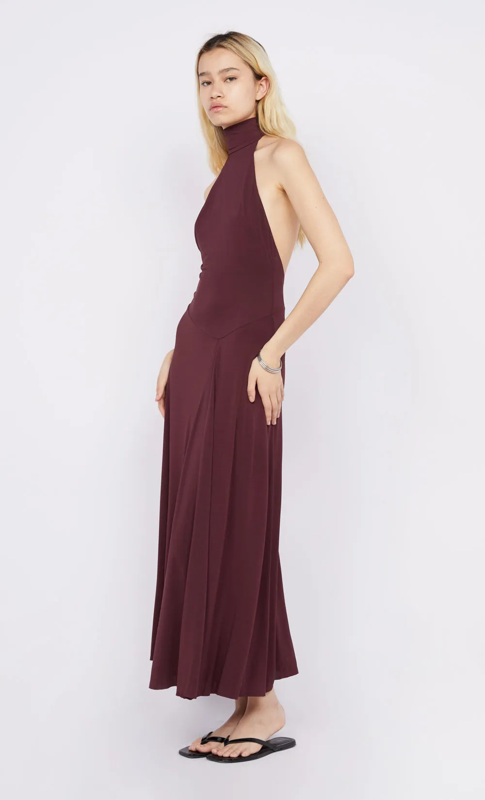 CASSIAN RACER DRESS - DEEP PLUM sold by bec + bridge product image thumbnail 3