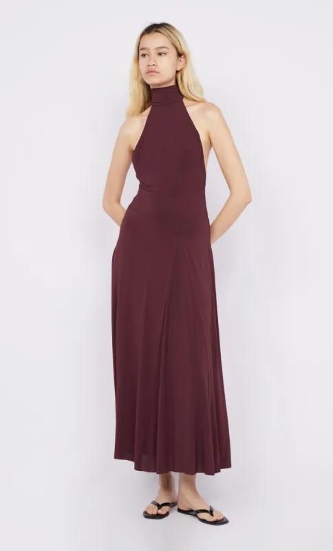 CASSIAN RACER DRESS - DEEP PLUM sold by bec + bridge