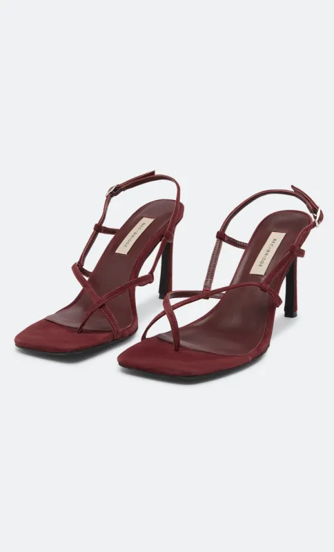 KATE HEEL - BURGUNDY sold by bec + bridge