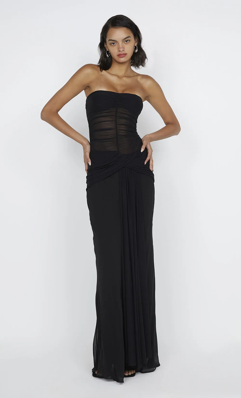 NOEMI STRAPLESS DRESS - BLACK sold by bec + bridge