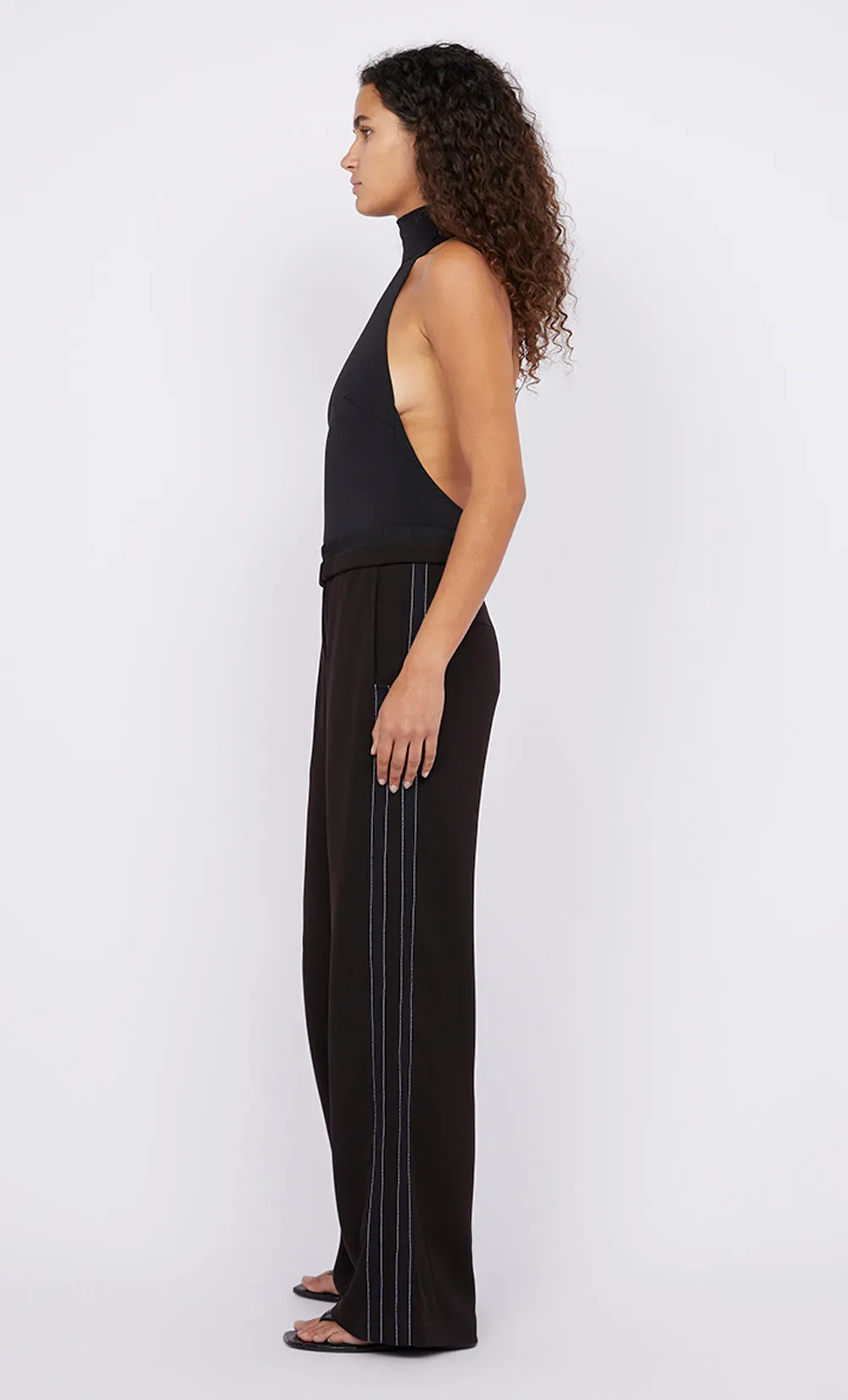 ONYX STRIPE PANT - AUBERGINE/BLACK sold by bec + bridge product image thumbnail 4