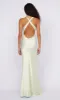 MAXINA CROSSOVER DRESS - ICE YELLOW sold by bec + bridge