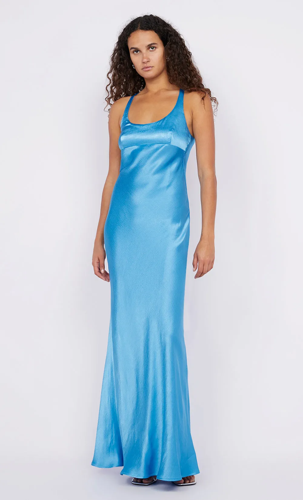 MAXINA CROSSOVER DRESS - SAPPHIRE sold by bec + bridge