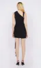 DELANY DRAPE MINI DRESS - BLACK sold by bec + bridge