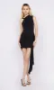 DELANY DRAPE MINI DRESS - BLACK sold by bec + bridge