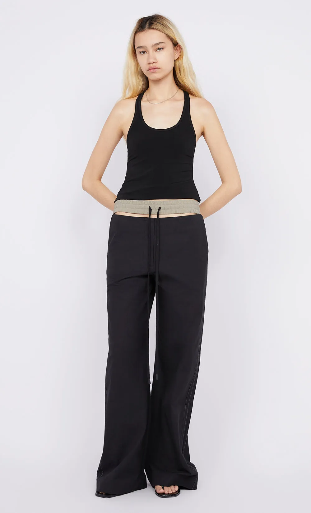 LEO CONTRAST PANT - BLACK/TAUPEE sold by bec + bridge product image thumbnail 2