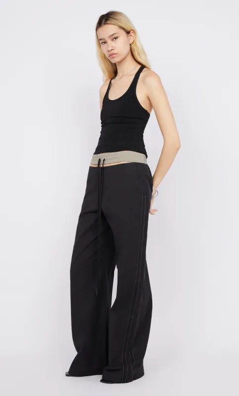 LEO CONTRAST PANT - BLACK/TAUPEE sold by bec + bridge