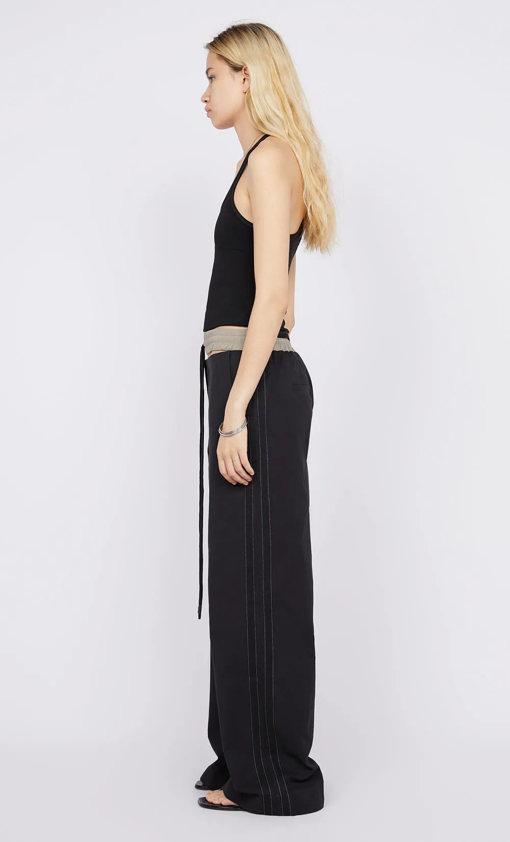 LEO CONTRAST PANT - BLACK/TAUPEE sold by bec + bridge product image thumbnail 3