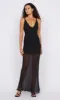 ESTELLA V NECK DRESS - BLACK sold by bec + bridge