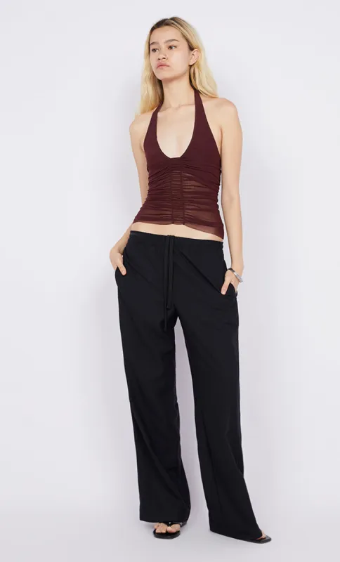 ESSIE HALTER TOP - DEEP PLUM sold by bec + bridge