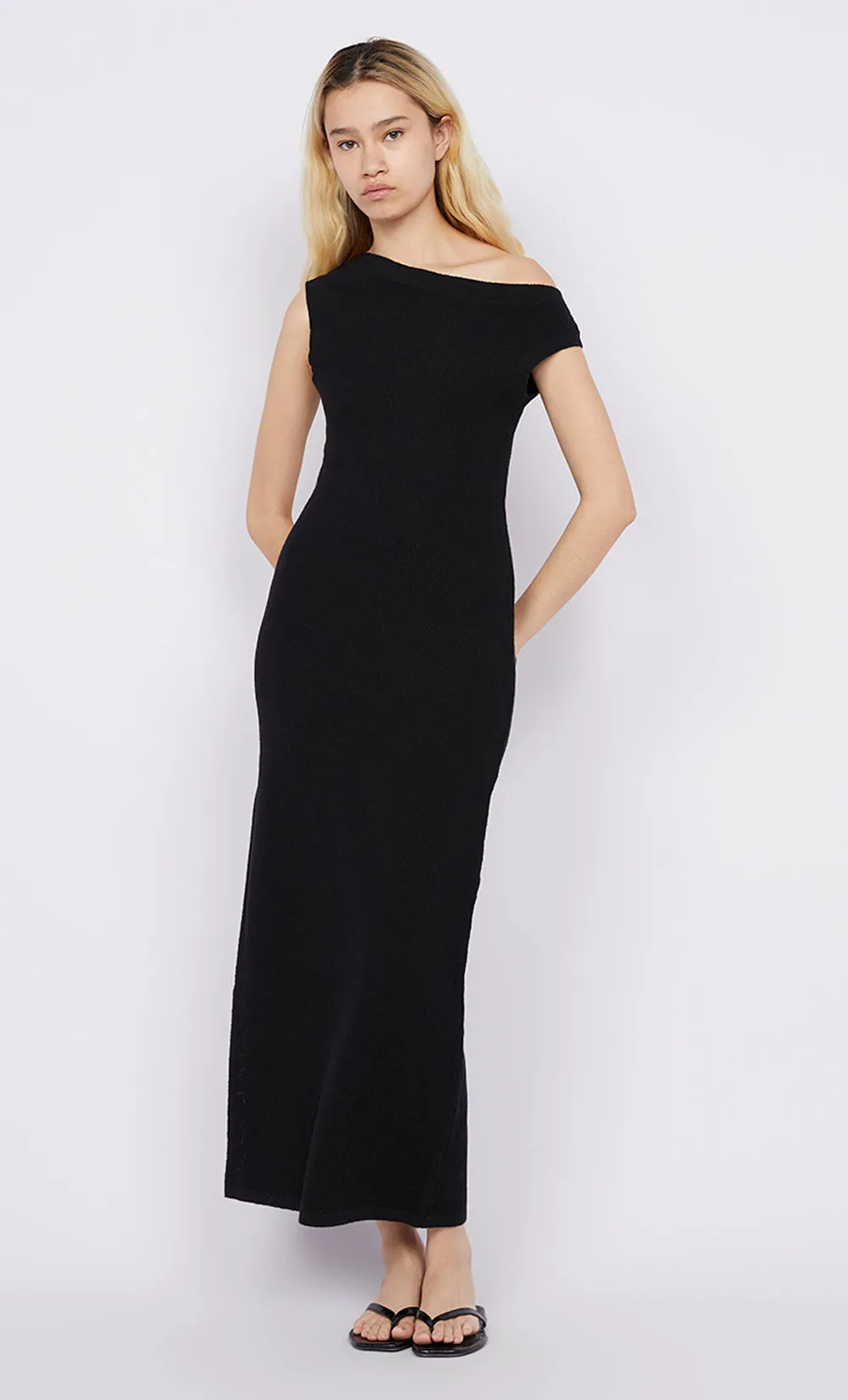 MARTHA ASYM MAXI DRESS - BLACK sold by bec + bridge