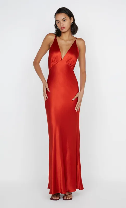 MOON DANCE V MAXI DRESS - CRIMSON sold by bec + bridge