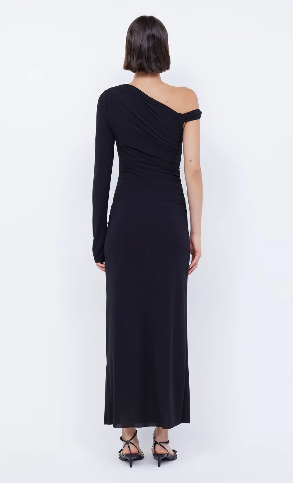 NABILA ASYM MIDI DRESS - BLACK sold by bec + bridge product image thumbnail 3