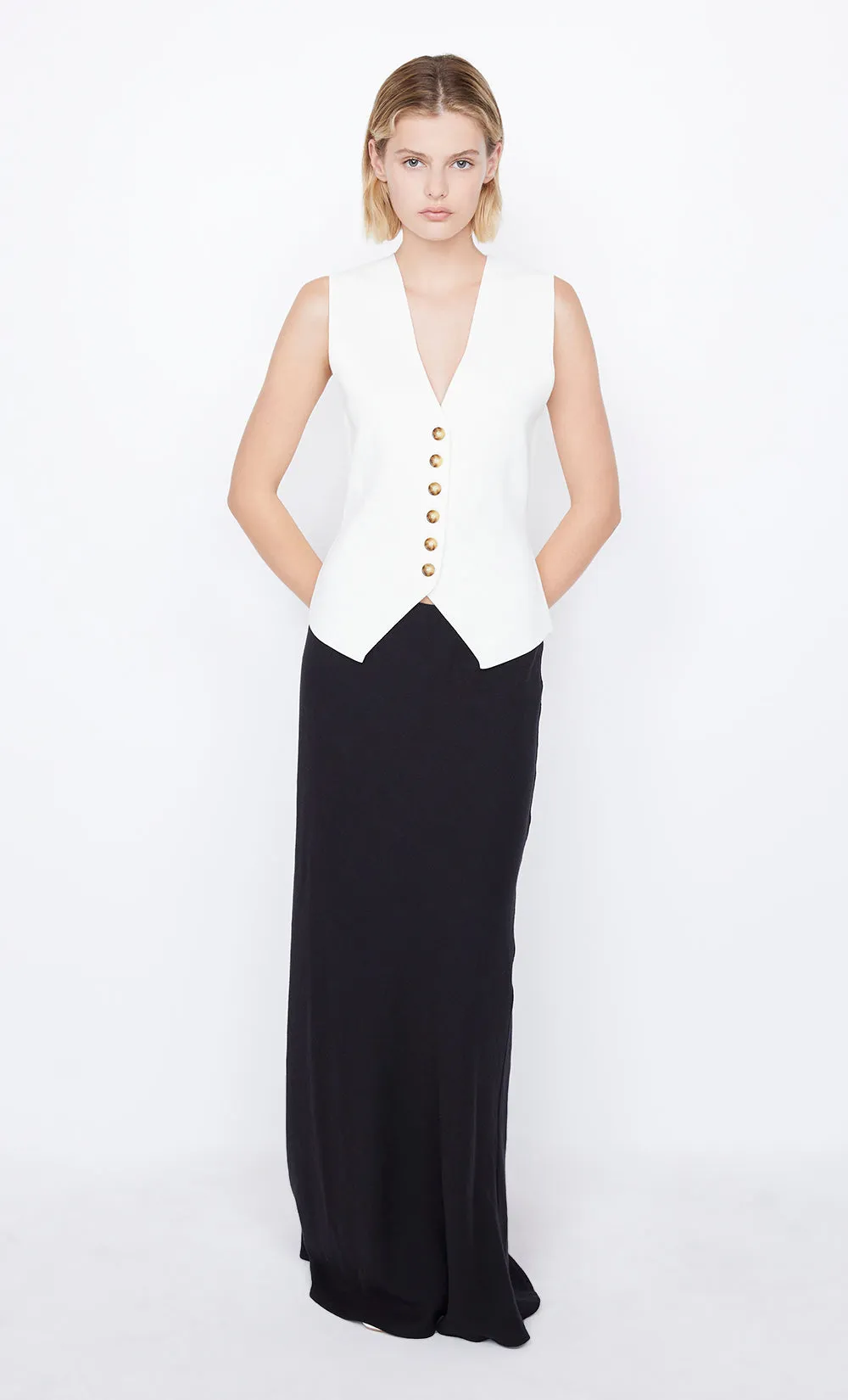 LORAH KNIT VEST - IVORY sold by bec + bridge