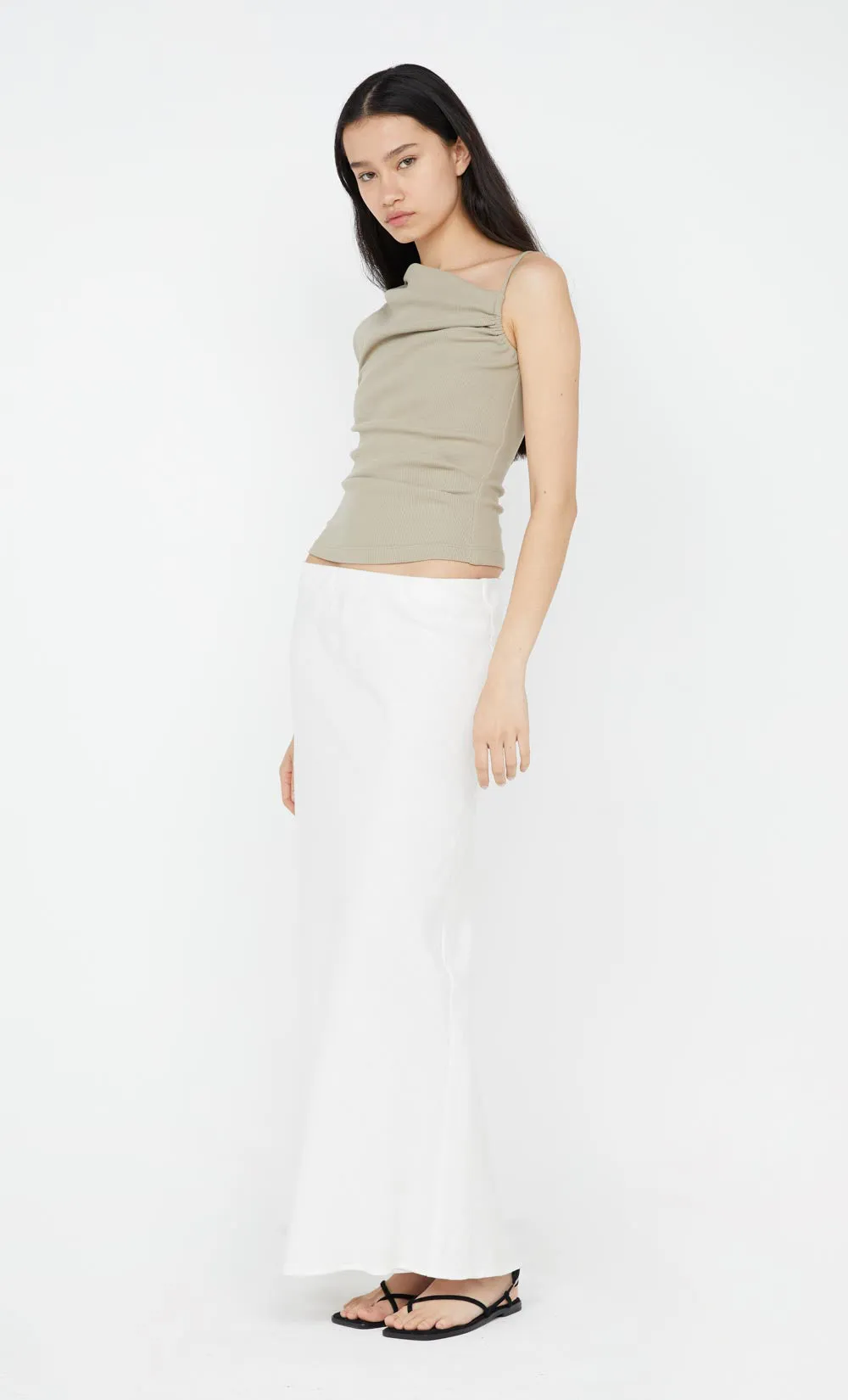 LEILA ASYM TANK - TAUPEE sold by bec + bridge product image thumbnail 4