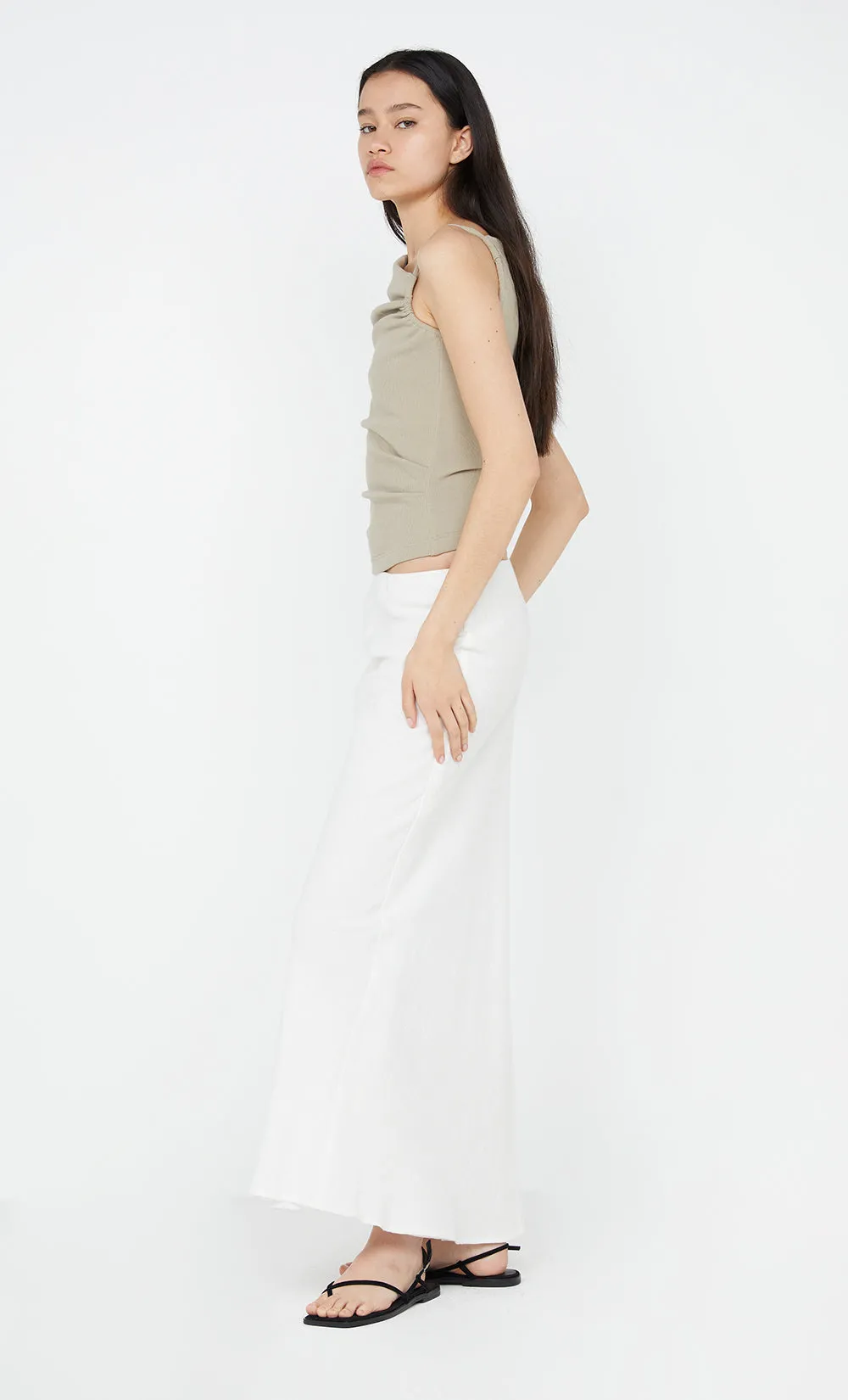 LEILA ASYM TANK - TAUPEE sold by bec + bridge product image thumbnail 5
