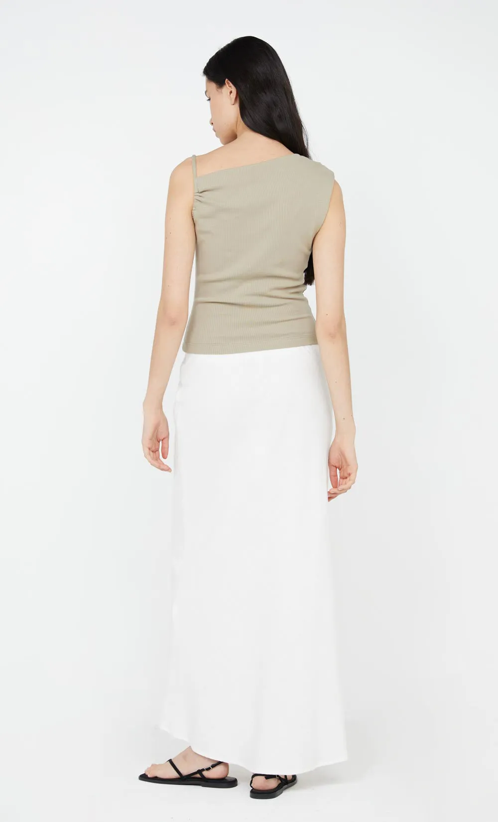 LEILA ASYM TANK - TAUPEE sold by bec + bridge product image thumbnail 3